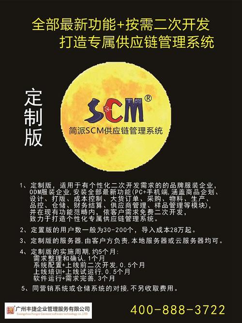 scm定制版:全部最新功能 按需二次开发,打造个性化专属供应链管理系统